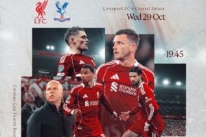 三战水晶宫！利物浦发布海报：斯洛特、维尔茨、埃基蒂克等人出镜