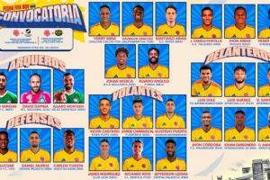 哥伦比亚名单：J罗、路易斯-迪亚斯、穆尼奥斯、奥斯皮纳在列